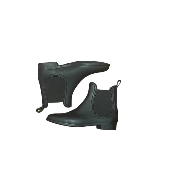 Jeffrey Campbell Havana Last Matte Black Rain Ankle Booties - Picture 1 of 10